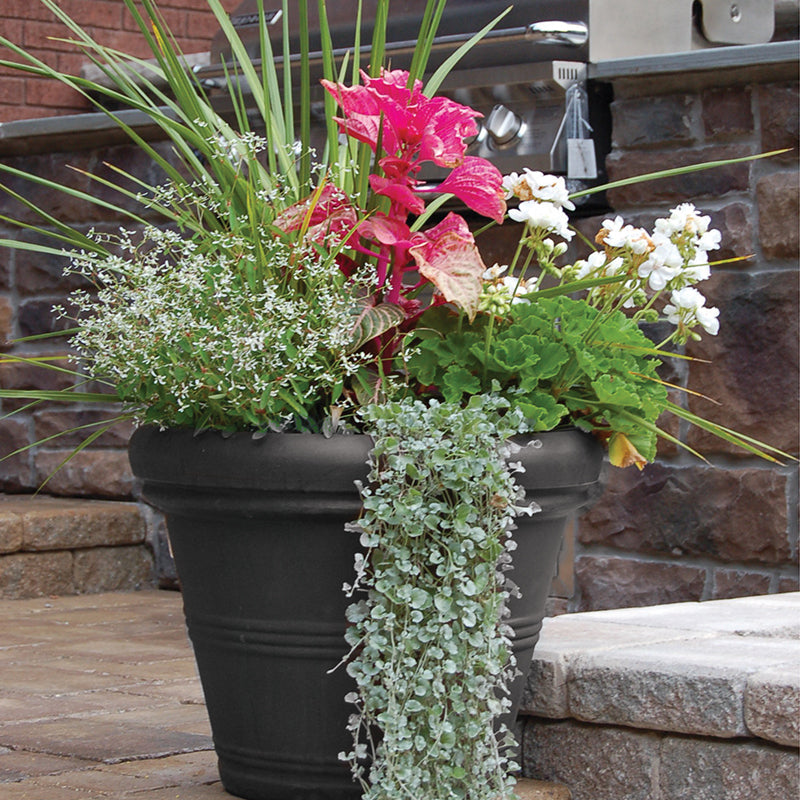 Tusco TUSVS24SF 24 in. Variegated Planter, Safari Tusco TUSVS24SF 24 in. Variegated Planter, Safari