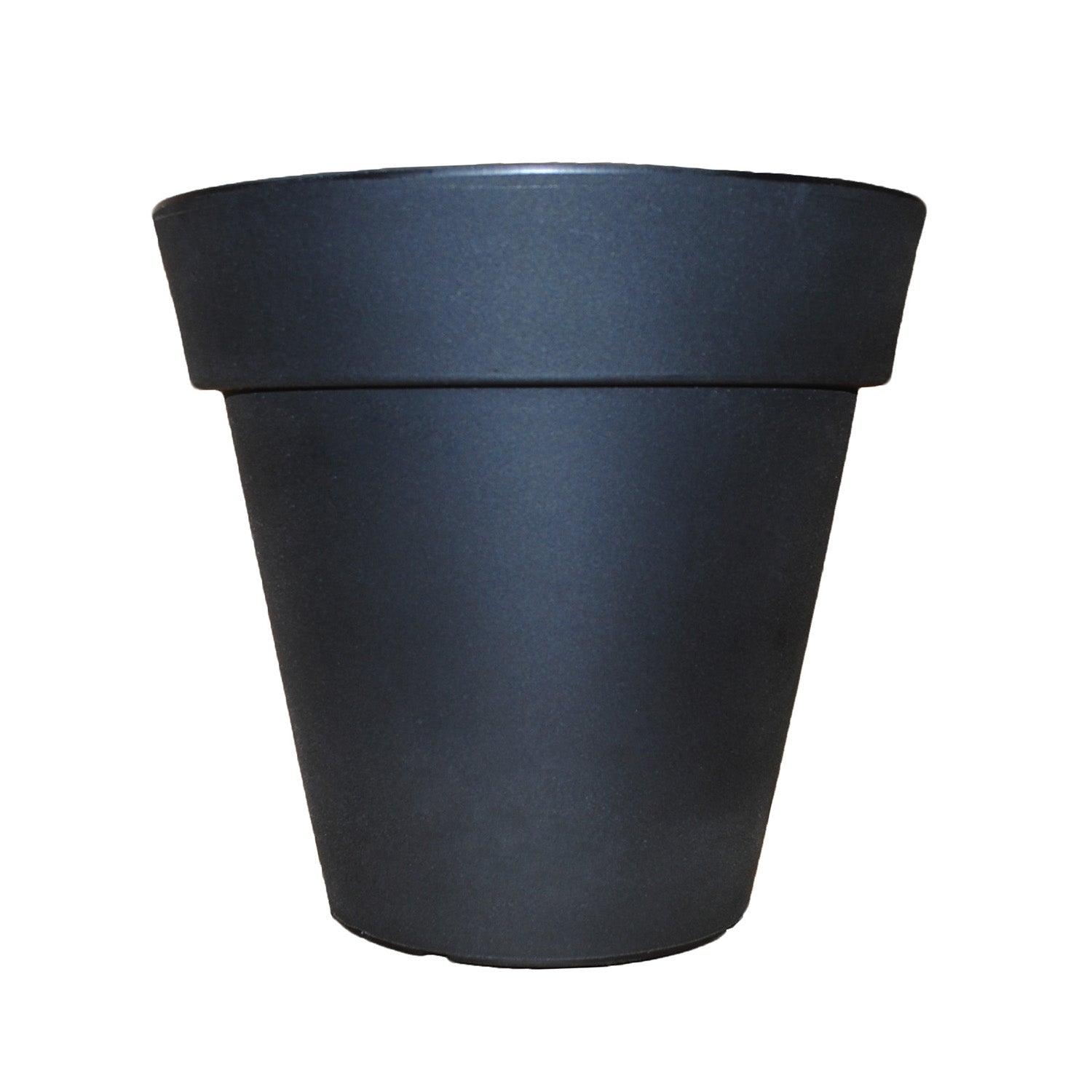 round black plant pot Classic Short Round