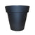 Black Classic Planter - Short Round