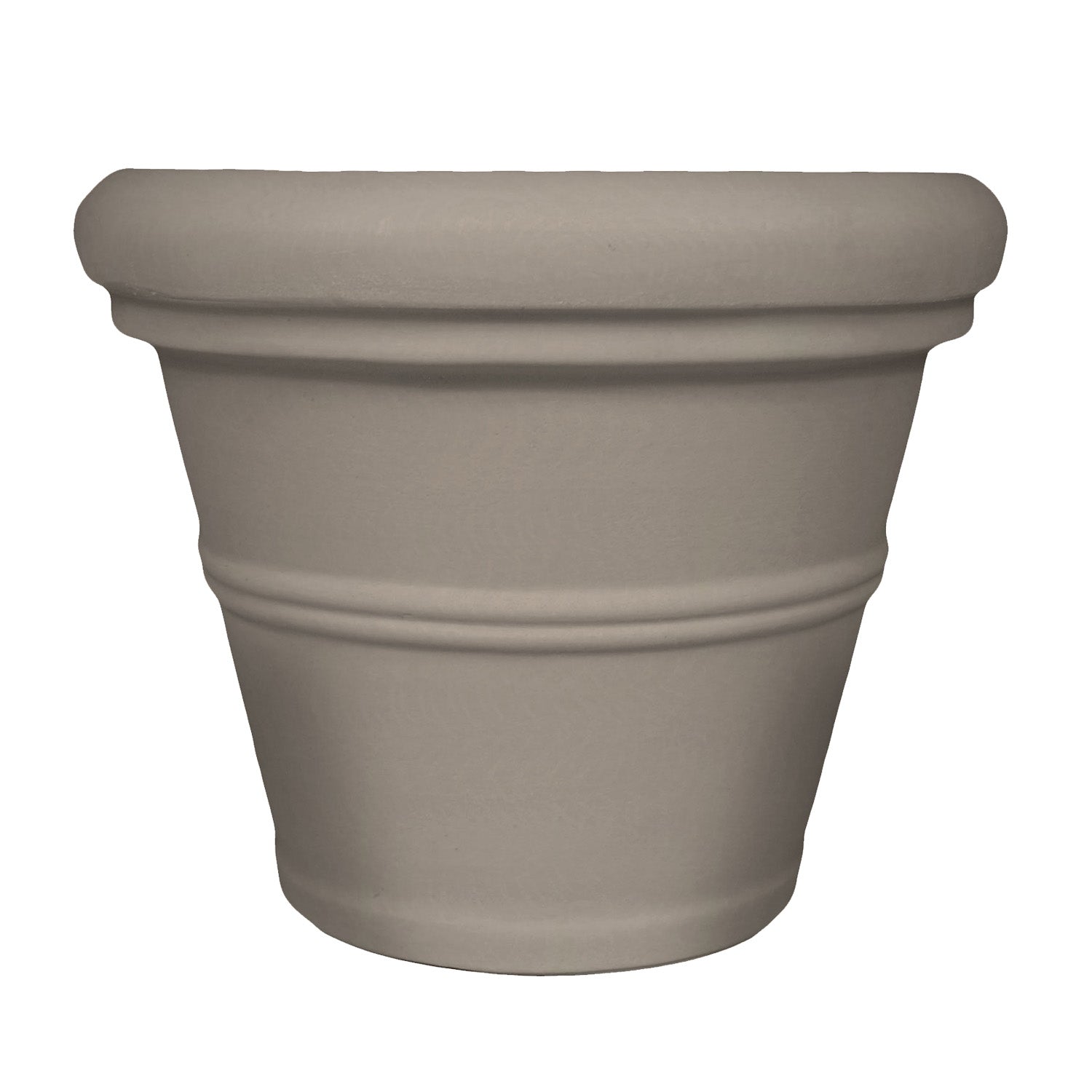 planter tubs plastic Tusco 13.5" Rolled Rim Planter Safari