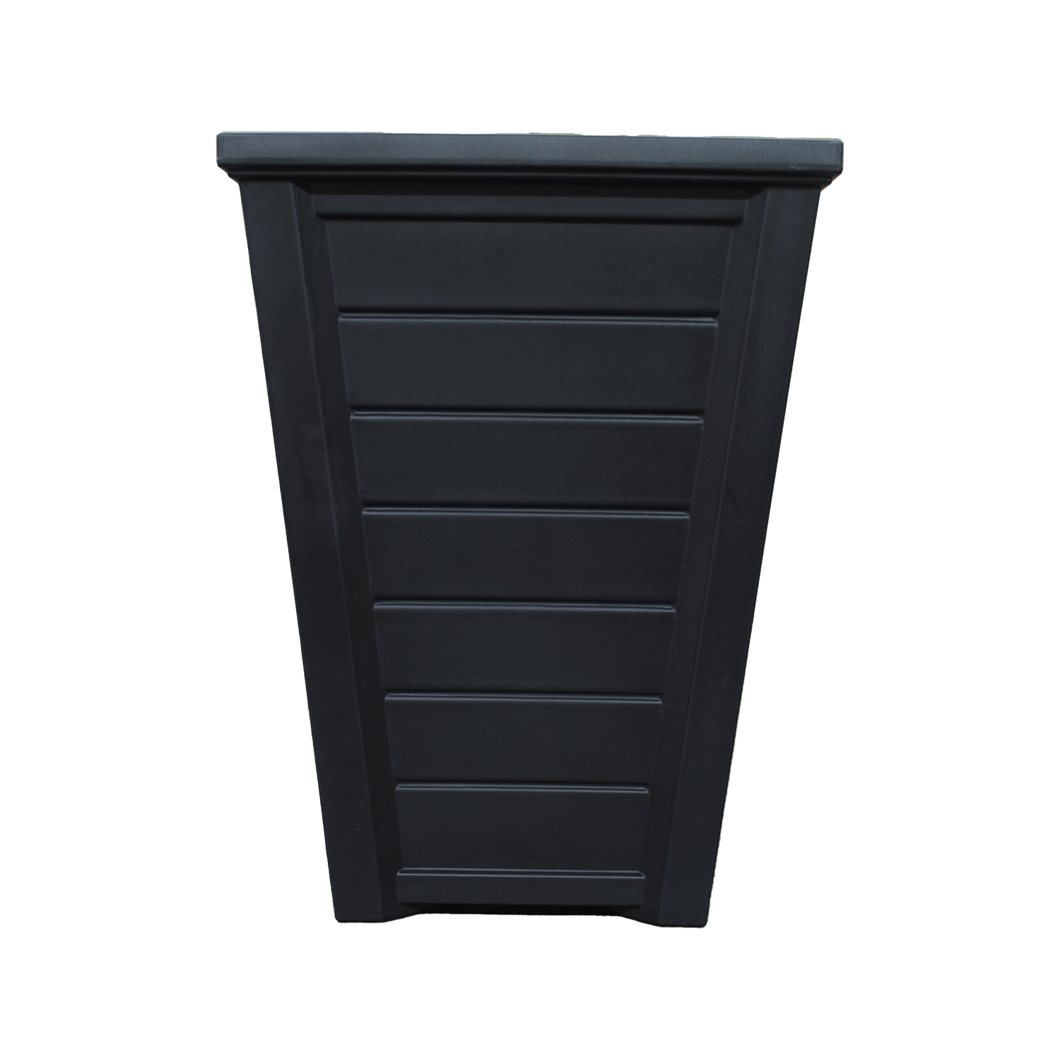 Black 24&quot; Shiplap Planter