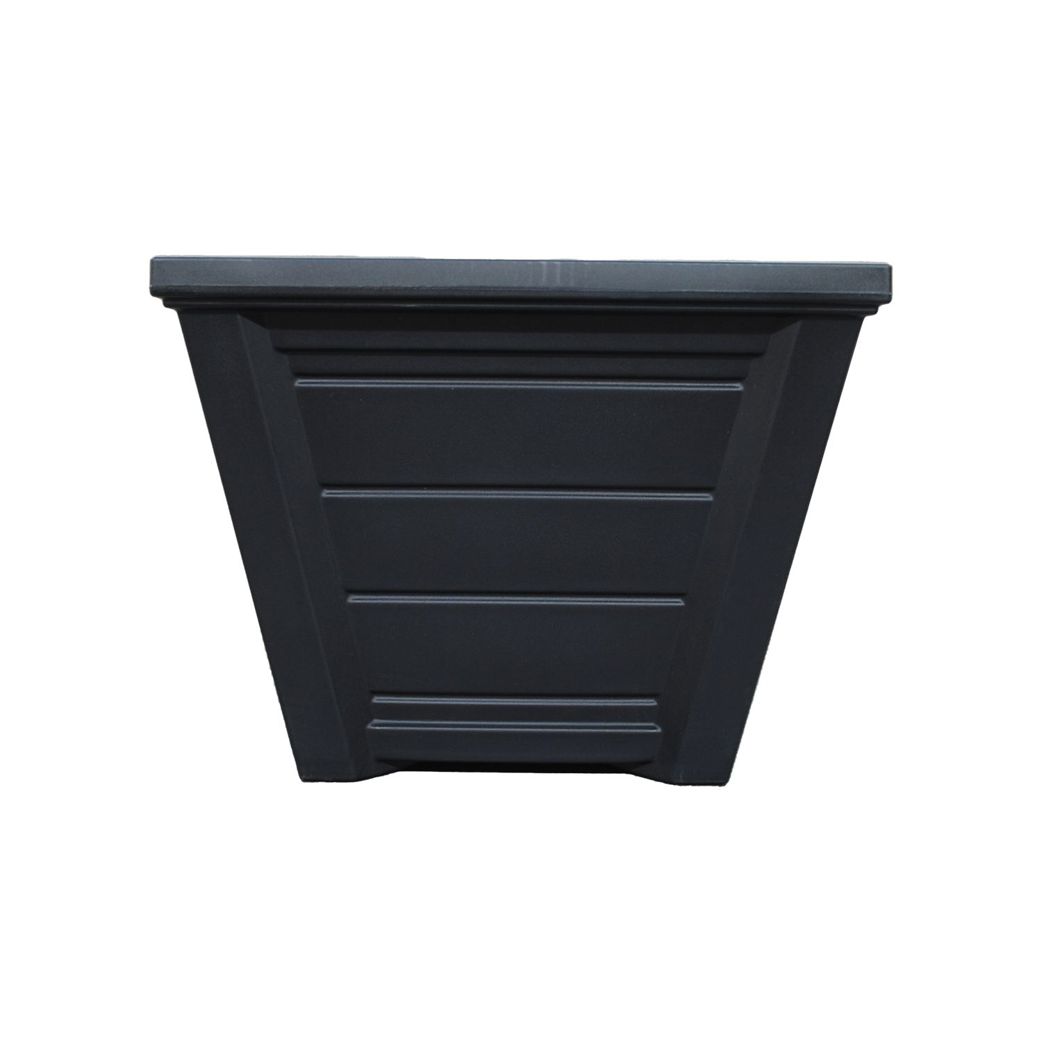 Black 14&quot; Shiplap Planter