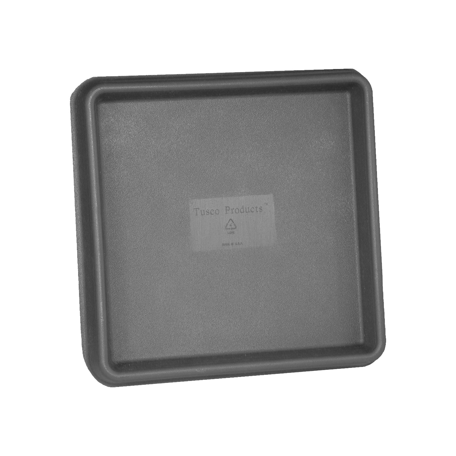 square plastic plant trays Tusco Products TRSQ12SL Square Saucer, 12-Inch, Slate