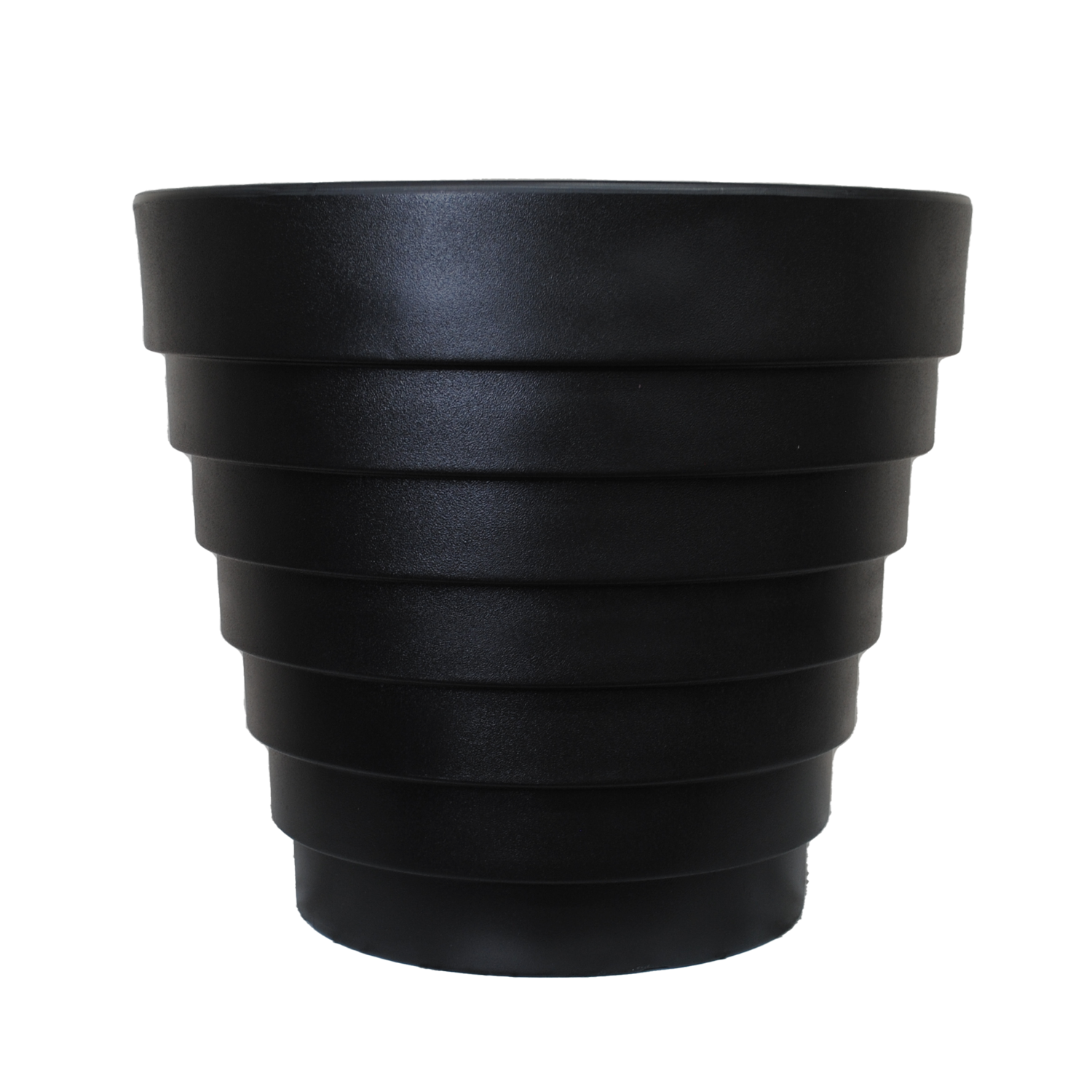 black plastic pots for plants Tusco Products Variegated Planter, 30-Inch, Espresso